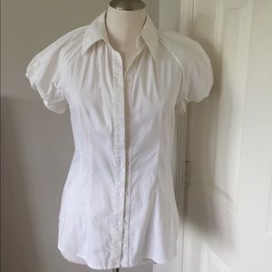 Express white puff sleeve blouse